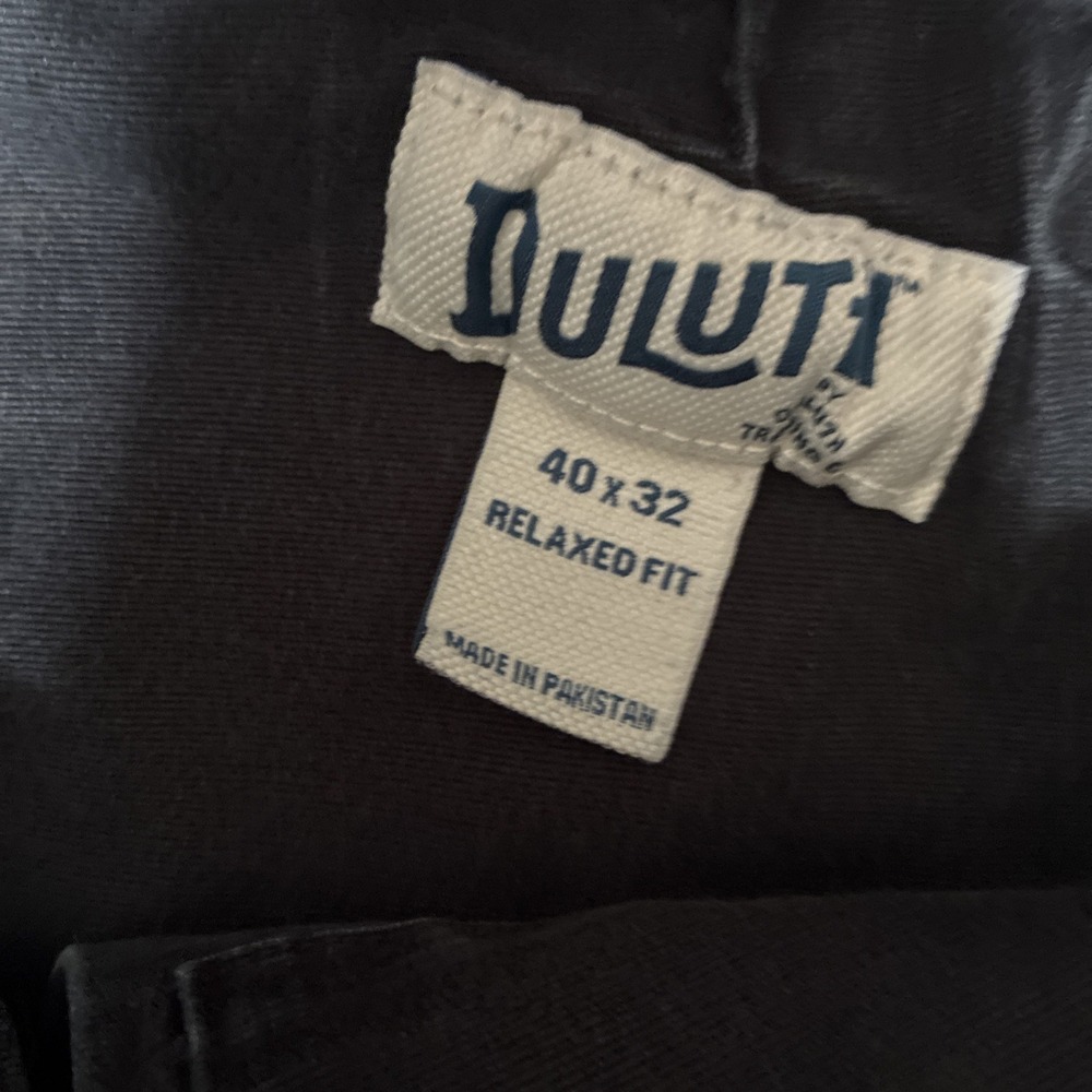 Duluth Trading Flex Fire Hose Cargo Pant Mens Tag-40x32 Fits-38x29 Black Utility - Picture 13 of 16